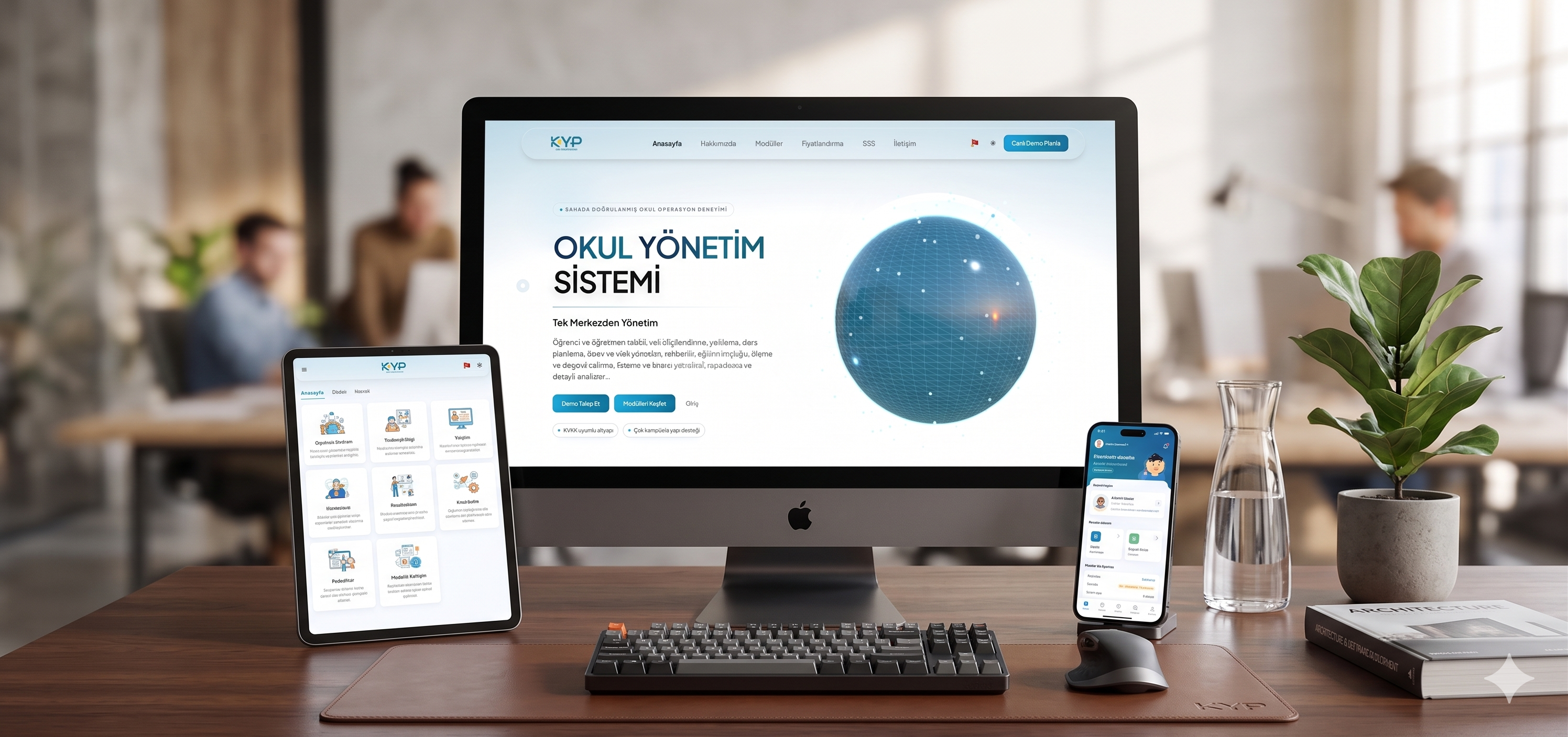 KYP Okul Yönetim Sistemi — Web + Mobil + Performans Pazarlama